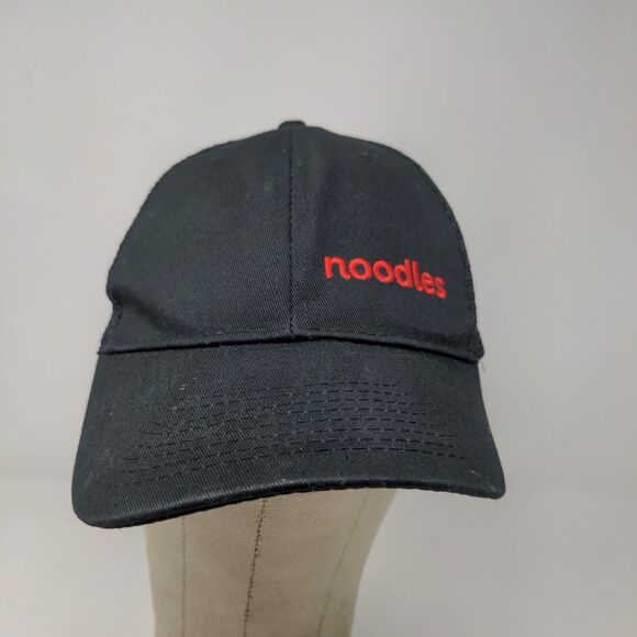 Unbranded Men's Strapback Mesh Back Hat Black OSFA Noodles Love Life Logo - Picture 2 of 13